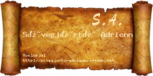 Sövegjártó Adrienn névjegykártya